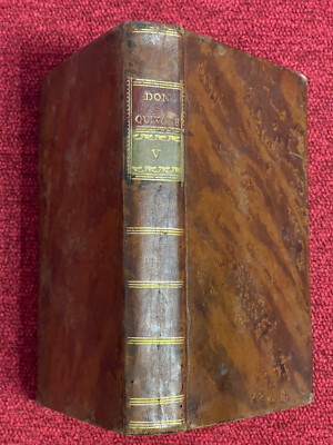 Rare Antique Book Volume V Don Quixote Cervantes Madrid 1797 Engravings & Maps-image