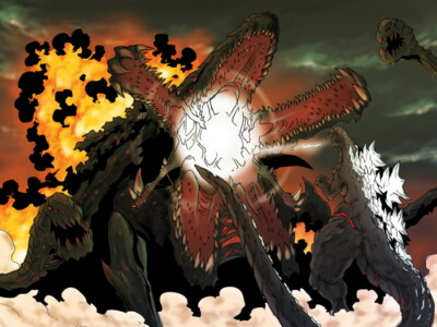 V1245 Godzilla vs Biollante Gojira tai Biorante Art Decor WALL POSTER PRINT CA-image