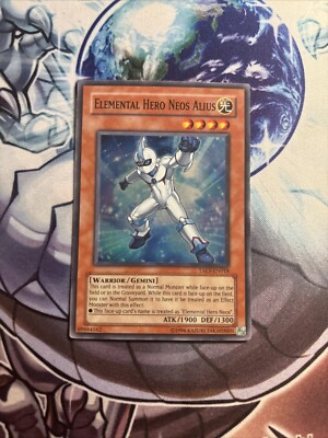 Yugioh! Elemental Hero Neos Alius TAEV-EN018 Super Rare Unlimited LP (LT)-image