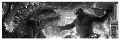 King Kong vs Godzilla Pablo Olivera B&W VARIANT AP 10/10 Made-image