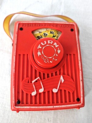 Vintage Fisher Price Music Box Pocket Radio #759 