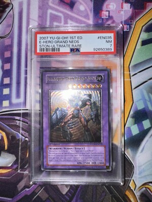 Yu-Gi-Oh! TCG Elemental Hero Grand Neos Strike of Neos STON-EN035 1st Edition...-image