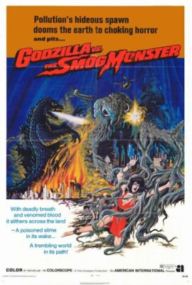 398028 GODZILLA VS SMOG MONSTER Movie Toshie Kimura WALL PRINT POSTER US-image