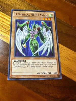 Elemental HERO Avian SDHS-EN006 Unlimited Edition Common VLP + BONUS-image