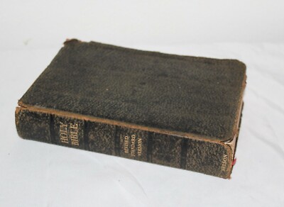 RSV HOLY BIBLE Revised Standard Edition Nelson Illustrated Maps 1952 Leather-image