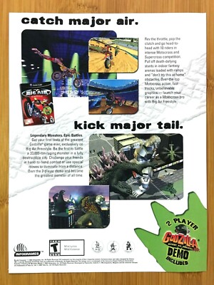 Godzilla: Destroy All Monsters Melee / Big Air Gamecube 2003 Print Ad/Poster Art-image