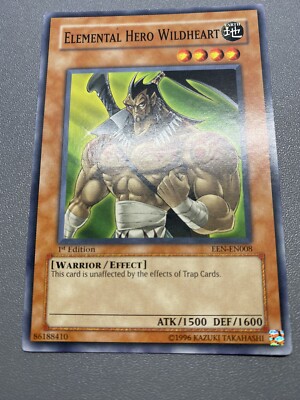 Yu-Gi-Oh! Elemental Hero Wildheart Common 1st Edition EEN-EN008 HP-image