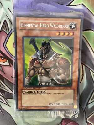 GSE-EN001 Elemental Hero Wildheart SEALED Limited Edition NM Yugioh Card-image