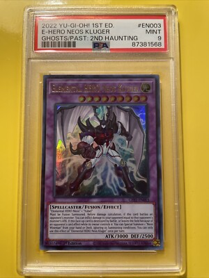 YuGiOh ELEMENTAL HERO NEOS KLUGER #GFP2-EN003🔥PSA 9 MT🔥1st ED-2022 ULTRA  RARE-image