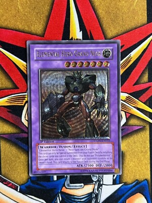STON-EN035 Elemental Hero Grand Neos Ultimate Rare 1st Edition EU LP Yugioh-image