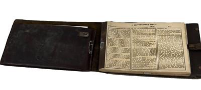 Vintage Trucker Log Bundle with Leather Book~ Logs~ Maps of Michigan-image
