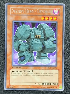 Destiny Hero - Defender DP05-EN006 1st Edition Rare Yu-Gi-Oh!-image