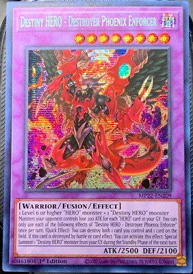 Destiny HERO - Destroyer Phoenix Enforcer MP22-EN209 2022 Tin of the...-image