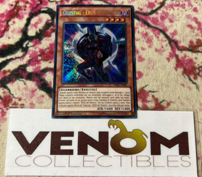 1x (M/NM) *ITALIAN* Destiny HERO - Celestial DESO-EN006 Secret 1st Ed. YuGiOh-image