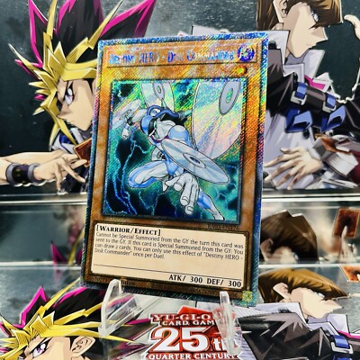 Yugioh Destiny HERO - Disk Commander RA03-EN176 Platinum Rare 1st Ed Near Mint-image