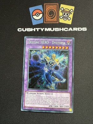 YUGIOH DESTINY HERO DYSTOPIA SECRET RARE DESO-EN004 1ST EDITION -image