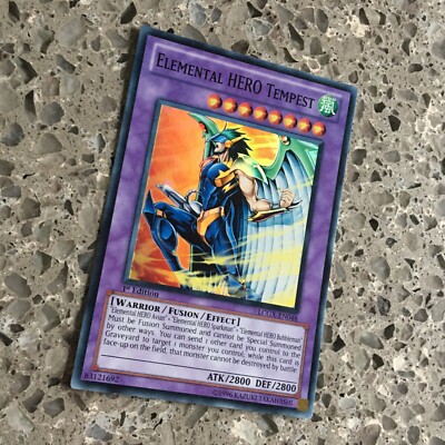 1X ELEMENTAL HERO TEMPEST	LCGX-EN048	SUPER	1ST	NEAR MINT YUGIOH-image