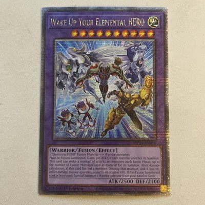Wake Up Your Elemental HERO Quarter Century Secret Rare 1st Edition MP24-EN018-image