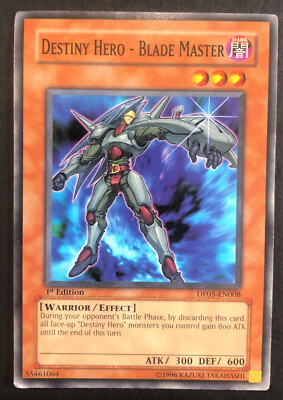YuGiOh Destiny Hero - Blade Master DP05-EN008 Common 1st Edition LP-image