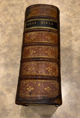 1738/9 Extensively Illustrated KJV Bible/ Book of Common Prayer/ Fold out maps!-image