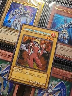 Yugioh Limited Edition Secret Rare Elemental Hero Burstinatrix EHC1-EN002-image