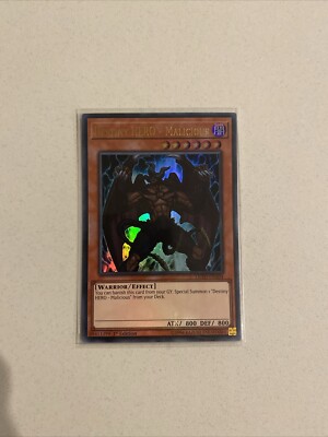 Yugioh Destiny HERO - Malicious LEHD-ENA04 Ultra Rare 1st Ed NM-image