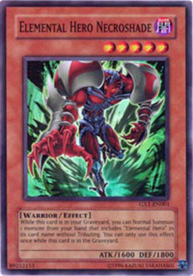 Lightly Played, English Yu Gi Oh Elemental Hero Necroshade - GX1-EN001 - Super R-image
