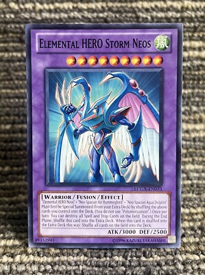 Elemental HERO Storm Neos LCGX-EN073 Yugioh Card Jaden Yuki - LP-image