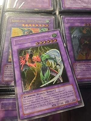 Yugioh Elemental Hero Flame Wingman TLM-EN035 Ultimate Rare 1st Edition-image