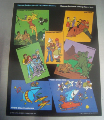 Original Hanna-Barbera Print 6 Ad Slicks 8.5