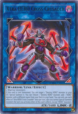 Xtra HERO Cross Crusader - DANE-EN045 - Rare - 1st Edition - Heavily Played-image