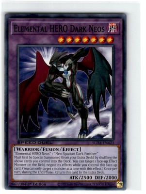 Yu-Gi-Oh! Speed Duel Elemental Hero Dark Neos Common SGX4-ENA23 Lightly Played-image
