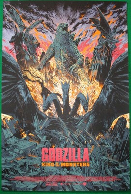 Godzilla by Kilian Eng Ltd Edition x/75 Screen Print Poster Mondo MINT Movie Art-image