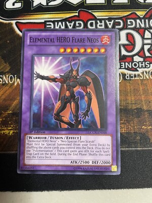 LCGX-EN058 Elemental Hero Flare Neos Common 1st Edition Near Mint Yugioh -image