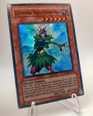 ELEMENTAL HERO POISON ROSE 1ST ED YU-GI-OH! KAZUKI 1996 PP02-EN006 FOIL/HOLO-image