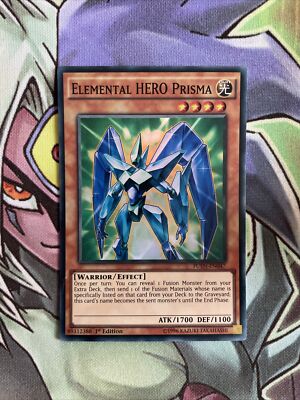 FUEN-EN047 Elemental Hero Prisma Super Rare 1st Edition NM Yugioh Card-image
