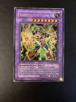 Yu-Gi-Oh! - Elemental Hero Plasma Vice Glass-en037 Secret Rare (NM) 1st Edition-image