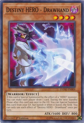 Destiny HERO - Drawhand - DANE-EN009 - Common - 1st Edition Near Mint Dark Neost-image