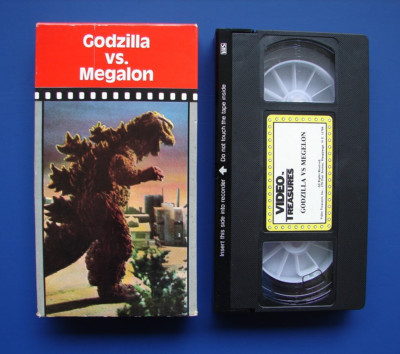 Godzilla vs. Megalon VHS Tape - Video Treasures Edition (1973) Rare!!!-image