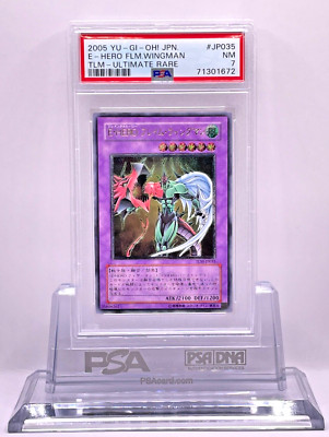 Yu-Gi-Oh yugioh Elemental HERO Flame Wingman TLM-JP035 Ultimate Rare Japan PSA7-image