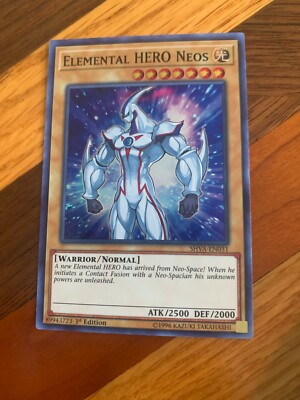 Elemental Hero Neos SHVA-EN031 1st Edition Super Rare NM + BONUS-image