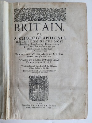 1637 BRITAIN DESCRIPTION of England Scotland Ireland antique ILLUSTRATED 48 MAPS-image