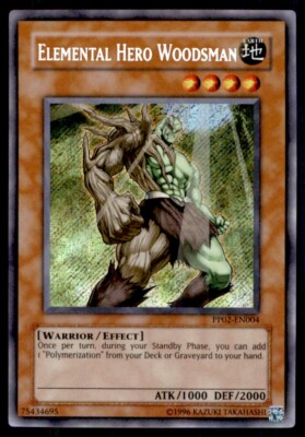 Yu-Gi-Oh! Elemental Hero Woodsman #PP02-EN004 Light Play-image