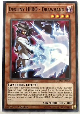 YuGiOh! - Destiny HERO - Drawhand - DANE-EN009 - 1st Edition - Common-image