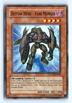 Yu-Gi-Oh Destiny Hero #POTD-EN016 Power of the Duelist tcg LP-image
