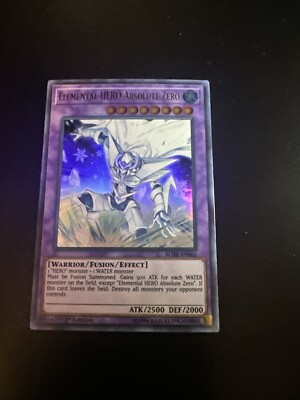 Yugioh Elemental HERO Absolute Zero BLHR-EN065 Ultra Rare 1st Edition Lp-image