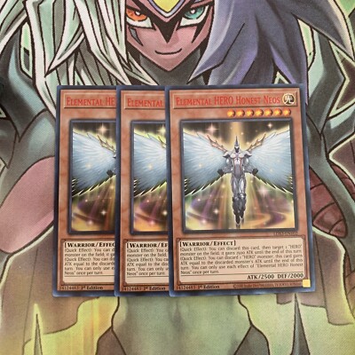 LDS3-EN102 x3 Elemental HERO Honest Neos Varying Colours Ultra Excellent Yugioh-image