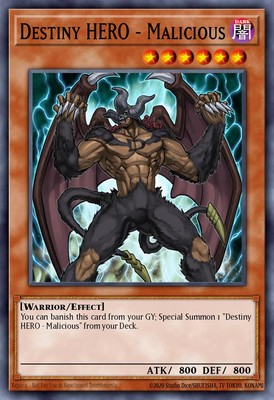 Yu-Gi-Oh! - Destiny HERO - Malicious - DESO-EN010 - Super - NM - 1E-image