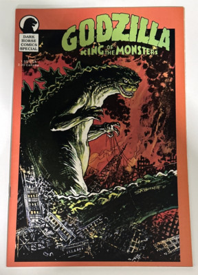 GODZILLA KING OF THE MONSTERS SPECIAL 1 DARK HORSE COMIC 1987 ORIGINAL B&W PRINT-image