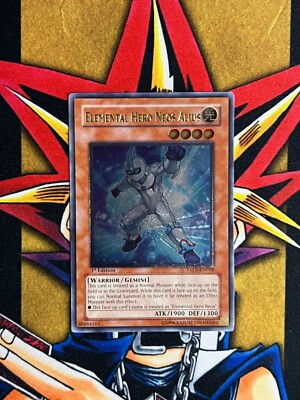TAEV-EN018 Elemental Hero Neos Alius Ultimate Rare 1st Ed Heavy Name MISPRINT NM-image